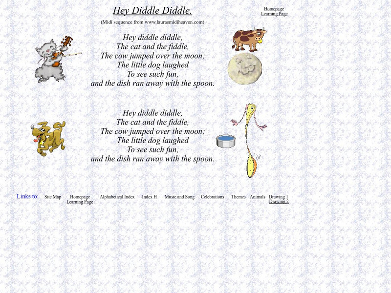 Nurseryrhymes4u: Hey Diddle Diddle Primary