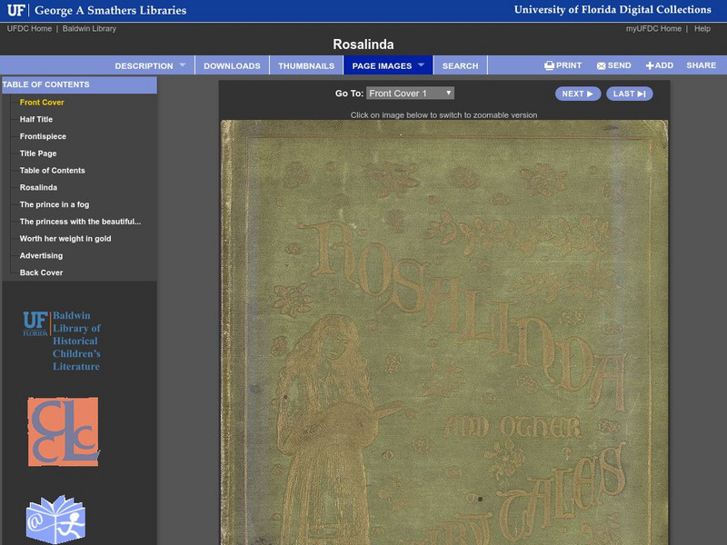 Baldwin Library: Rosalinda and Other Fairy Tales by Anna Cross Primary