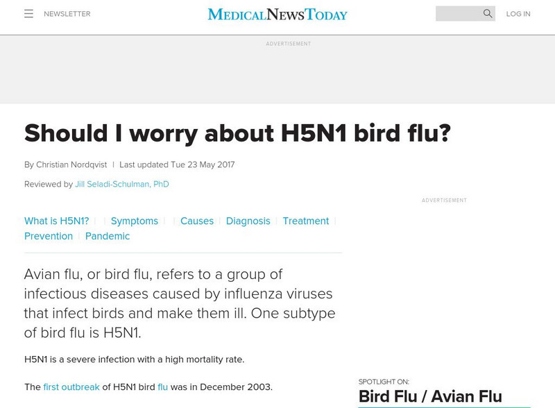 Medical News Today: What Is Avian Flu? What Is Bird Flu? Website
