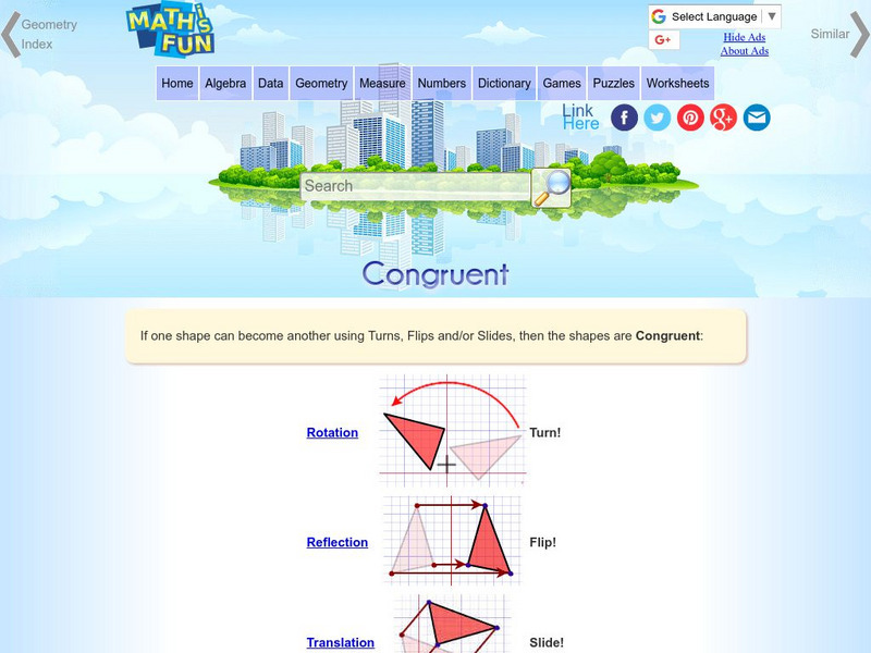 Math Is Fun: Congruent Activity Math Is Fun: Congruent Activity