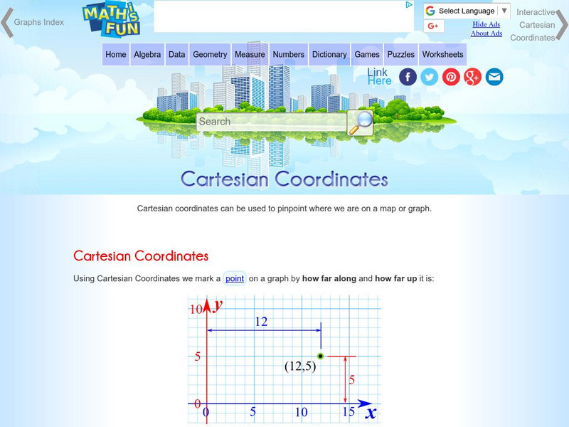 Math Is Fun: Introduction to Coordinates Unit Plan