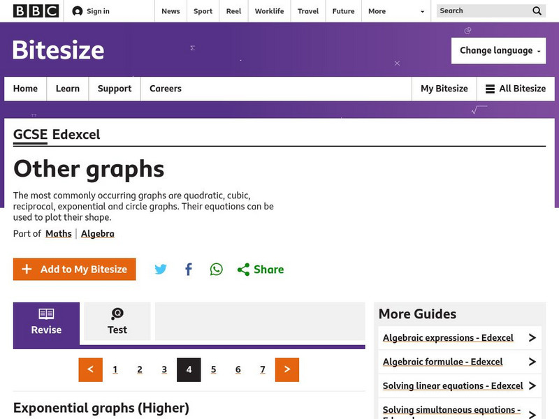 Bb Ci: Exponential Graphs (Higher) Interactive Bb Ci: Exponential Graphs (Higher) Interactive