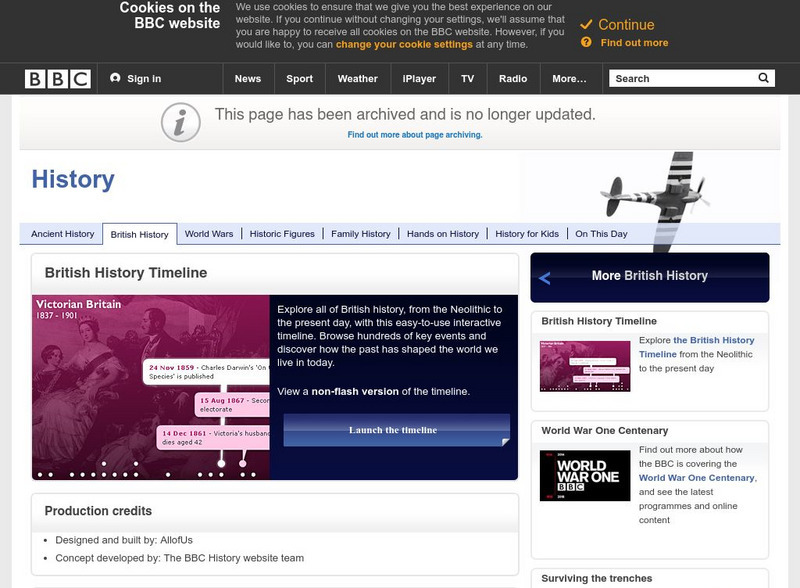 Bbc: History: British History Timeline: World War I Interactive Bbc: History: British History Timeline: World War I Interactive