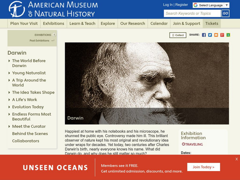 American Museum of Natural History: Darwin Website American Museum of Natural History: Darwin Website