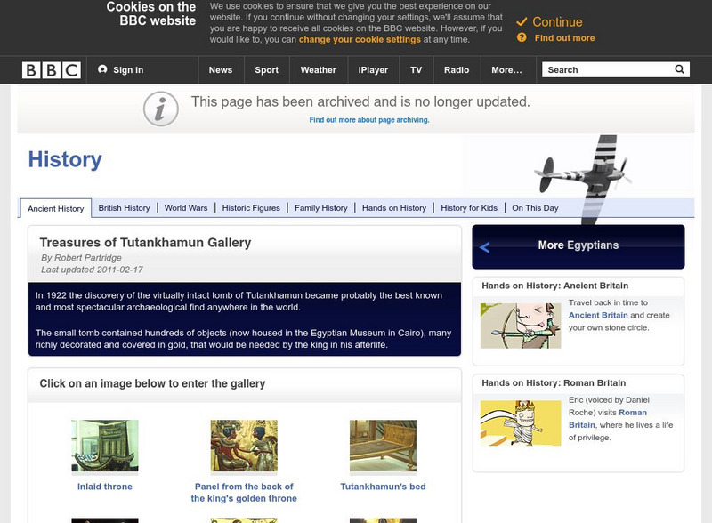 Bbc History: Ancient History: Egyptians: Treasures of Tutankhamun Gallery Website Bbc History: Ancient History: Egyptians: Treasures of Tutankhamun Gallery Website