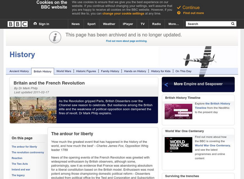 Bbc: Britain and the French Revolution Website Bbc: Britain and the French Revolution Website