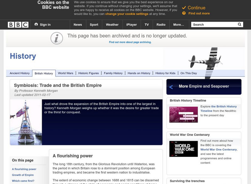 Bbc History: British History: Empire: Symbiosis: Trade and the British Empire Website Bbc History: British History: Empire: Symbiosis: Trade and the British Empire Website