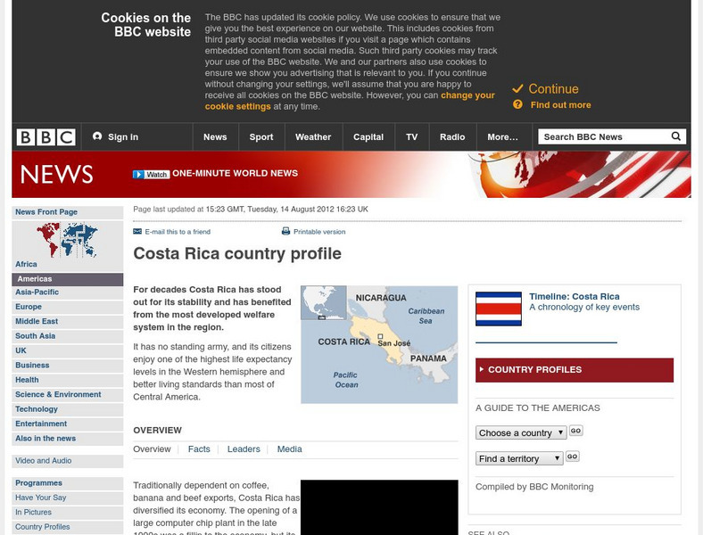 Bbc: News: Country Profile: Costa Rica Handout Bbc: News: Country Profile: Costa Rica Handout