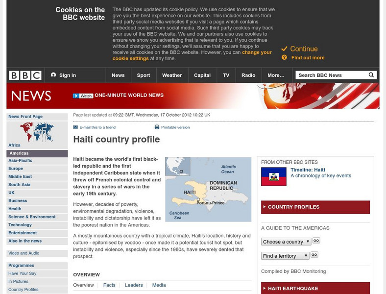 Bbc: News: Country Profile: Haiti Handout Bbc: News: Country Profile: Haiti Handout
