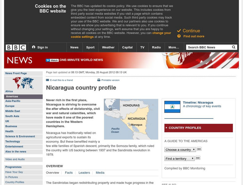 Bbc: News: Country Profile: Nicaragua Handout Bbc: News: Country Profile: Nicaragua Handout