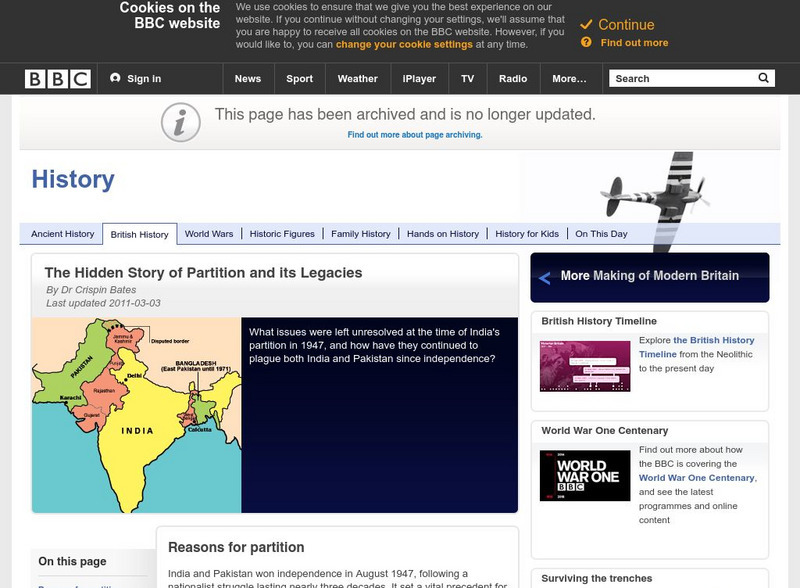 Bbc History: British History: Modern Britain: Hidden Story of Partition Website Bbc History: British History: Modern Britain: Hidden Story of Partition Website