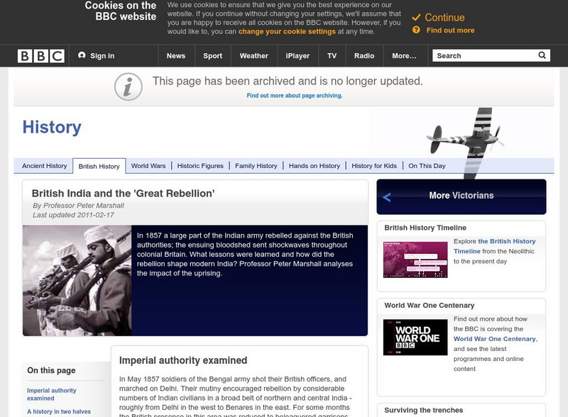 Bbc: History: British India and the "Great Rebellion" Website Bbc: History: British India and the "Great Rebellion" Website