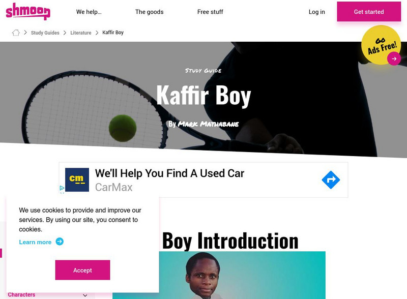 Shmoop: Kaffir Boy Activity Shmoop: Kaffir Boy Activity