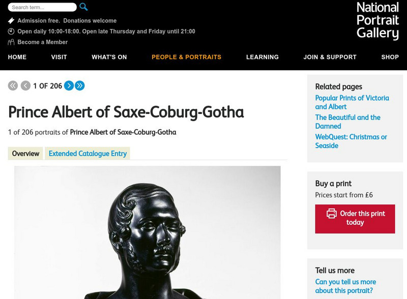 National Portrait Gallery: Prince Albert of Saxe Coburg Gotha: Portraits Graphic National Portrait Gallery: Prince Albert of Saxe Coburg Gotha: Portraits Graphic