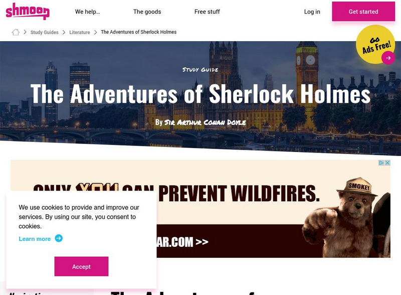 Shmoop: The Adventures of Sherlock Holmes Activity Shmoop: The Adventures of Sherlock Holmes Activity