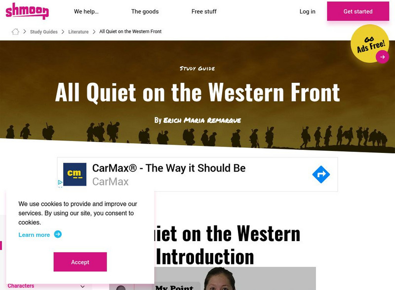 Shmoop: All Quiet on the Western Front Unit Plan Shmoop: All Quiet on the Western Front Unit Plan