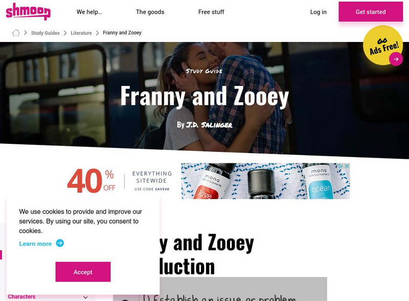 Shmoop: Franny and Zooey Unit Plan Shmoop: Franny and Zooey Unit Plan
