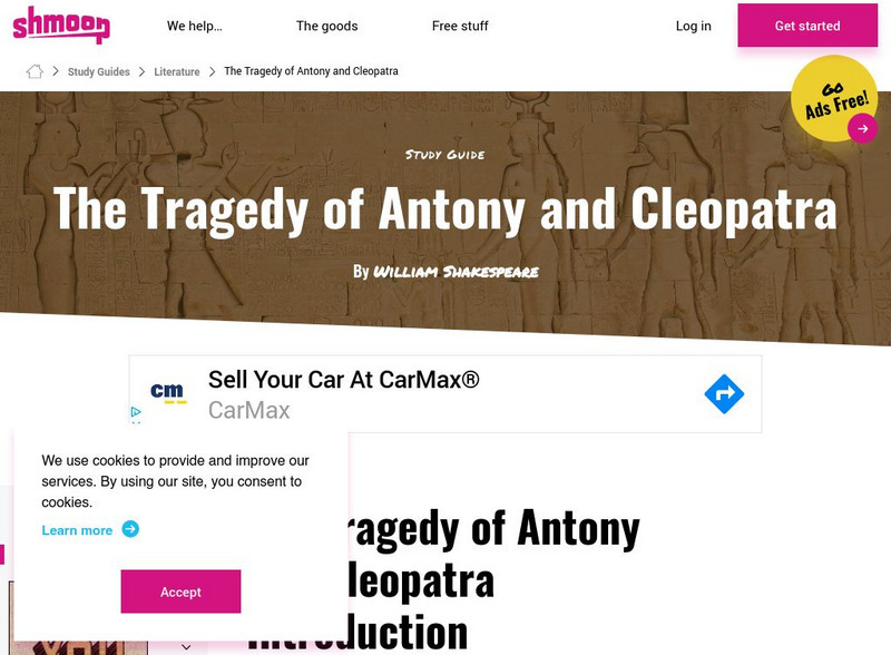 Shmoop: Antony and Cleopatra Unit Plan