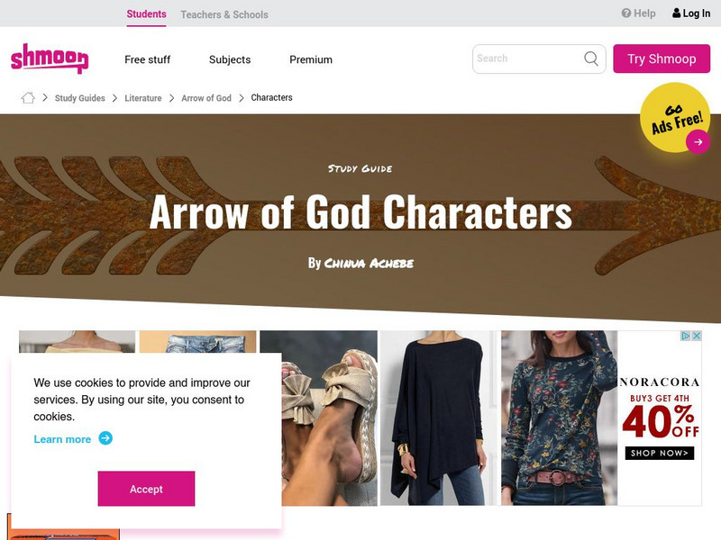 Shmoop: Arrow of God Unit Plan Shmoop: Arrow of God Unit Plan