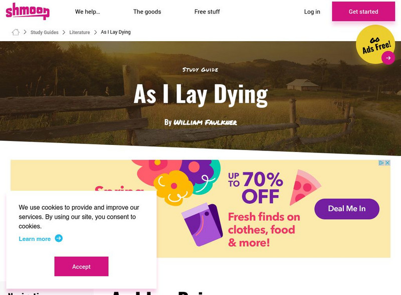 Shmoop: As I Lay Dying Unit Plan