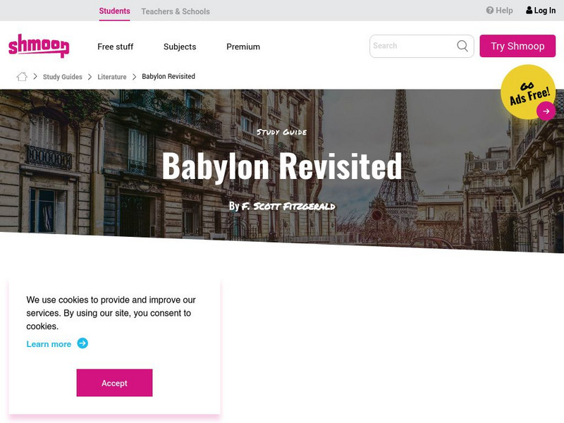 Shmoop: Babylon Revisited Unit Plan