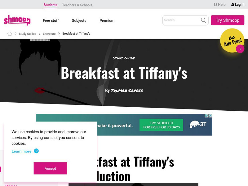 Shmoop: Breakfast at Tiffany's Activity Shmoop: Breakfast at Tiffany's Activity