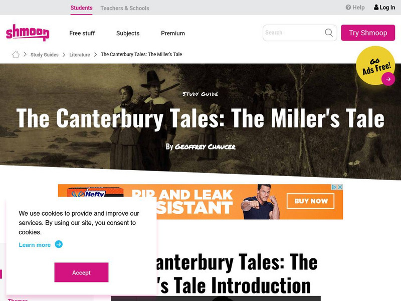 Shmoop: The Canterbury Tales: The Miller's Tale Activity Shmoop: The Canterbury Tales: The Miller's Tale Activity