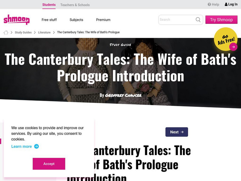 Shmoop: The Canterbury Tales: The Wife of Bath's Prologue Activity Shmoop: The Canterbury Tales: The Wife of Bath's Prologue Activity