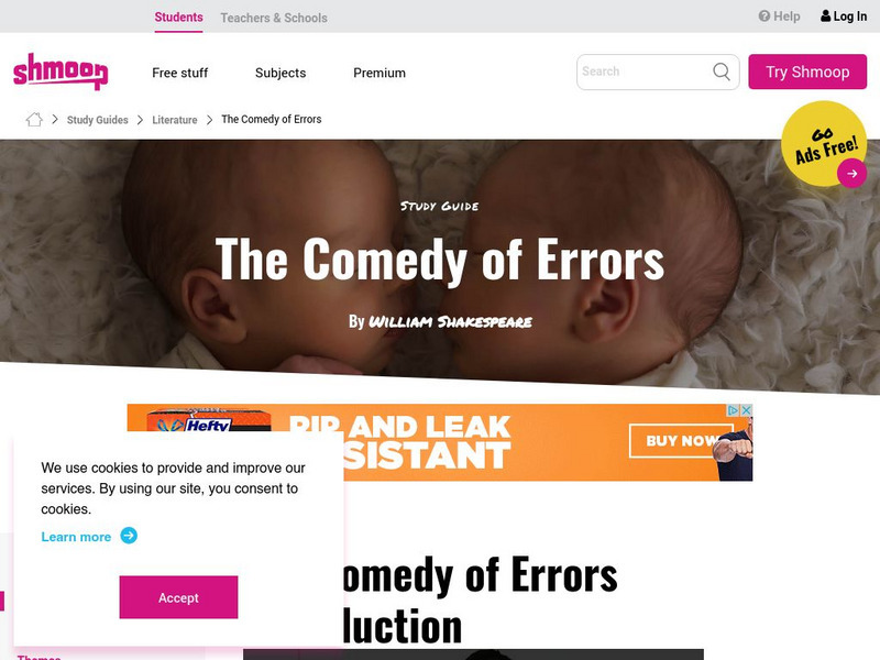 Shmoop: The Comedy of Errors Activity