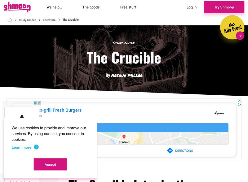 Shmoop: The Crucible Activity Shmoop: The Crucible Activity
