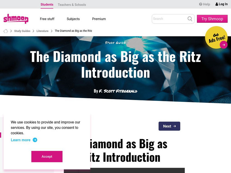 Shmoop: The Diamond as Big as the Ritz Activity Shmoop: The Diamond as Big as the Ritz Activity
