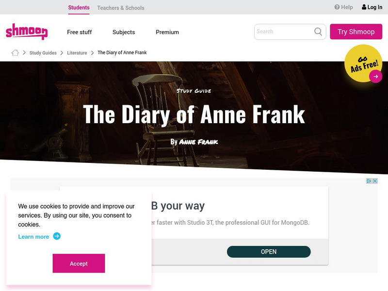 Shmoop: The Diary of Anne Frank Activity Shmoop: The Diary of Anne Frank Activity