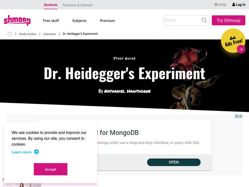 Shmoop: Dr. Heidegger's Experiment Activity