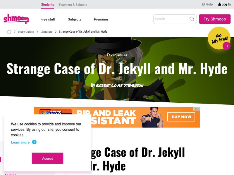 Shmoop: Dr. Jekyll and Mr. Hyde Activity