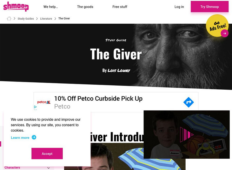 Shmoop: The Giver Activity Shmoop: The Giver Activity