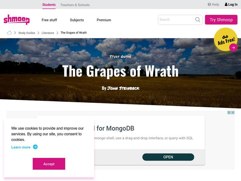 Shmoop: The Grapes of Wrath Activity