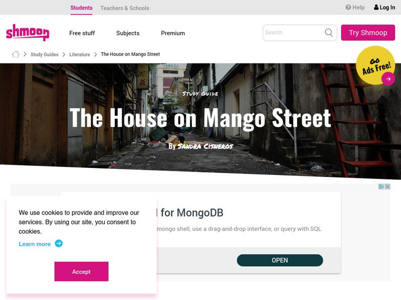 Shmoop: Sandra Cisneros: The House on Mango Street Activity Shmoop: Sandra Cisneros: The House on Mango Street Activity