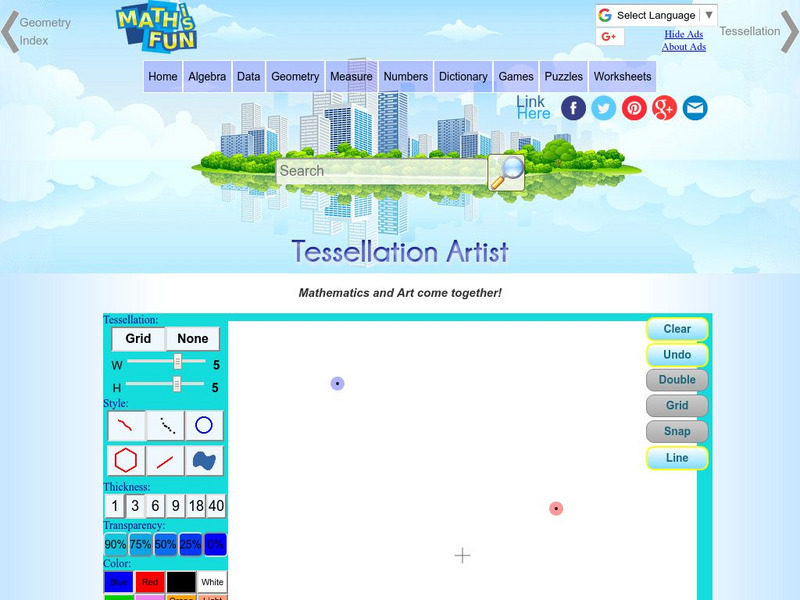 Math Is Fun: Tessellation Artist Activity Math Is Fun: Tessellation Artist Activity