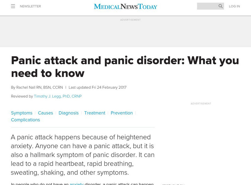 Medical News Today: What Is a Panic Attack? Article Medical News Today: What Is a Panic Attack? Article