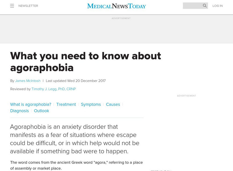 Medical News Today: What Is Agoraphobia? Article Medical News Today: What Is Agoraphobia? Article