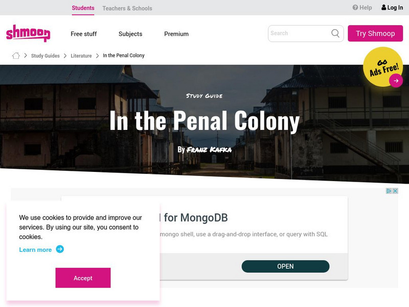 Shmoop: In the Penal Colony Activity