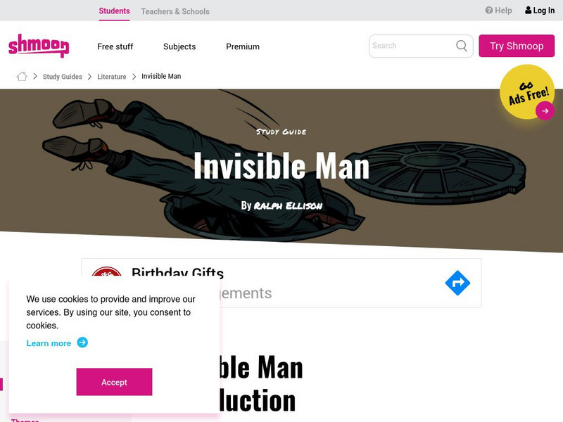 Shmoop: Invisible Man Activity Shmoop: Invisible Man Activity