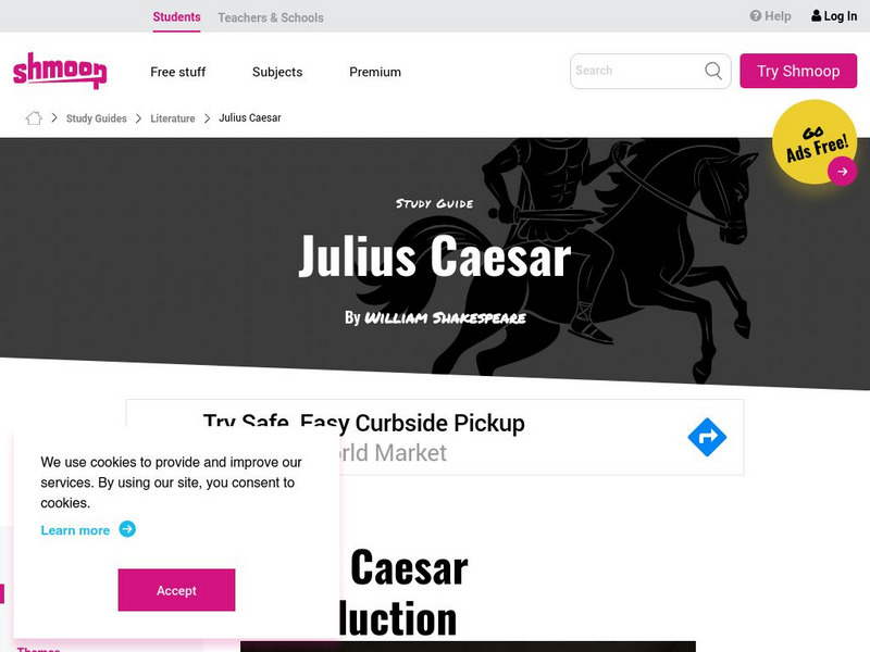 Shmoop: Julius Caesar Activity Shmoop: Julius Caesar Activity