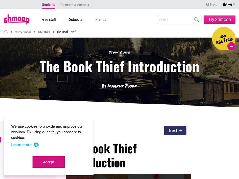 Shmoop: The Book Thief Unit Plan Shmoop: The Book Thief Unit Plan