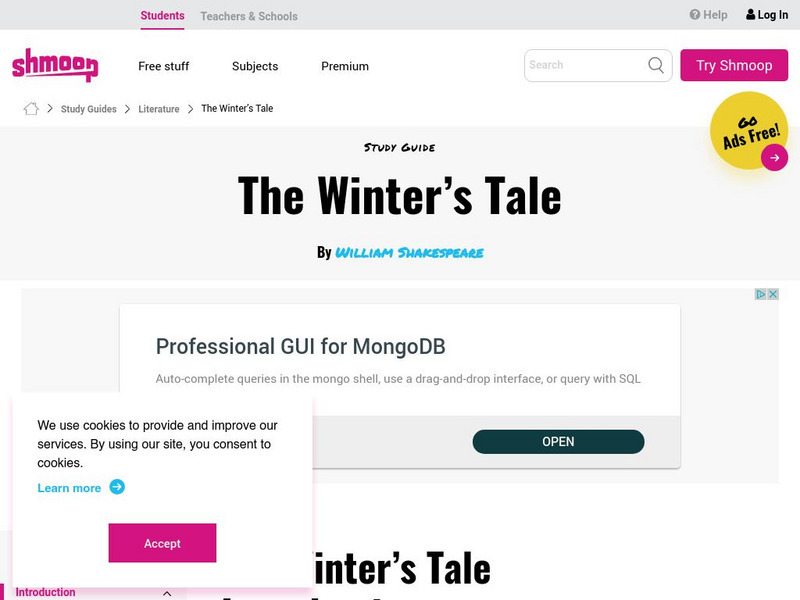 Shmoop: The Winter's Tale Website Shmoop: The Winter's Tale Website