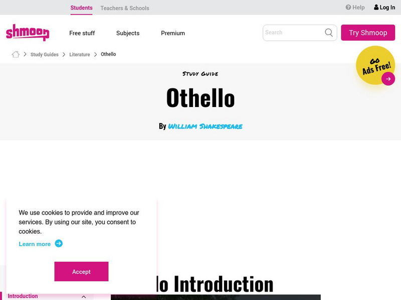 Shmoop: Othello Activity Shmoop: Othello Activity