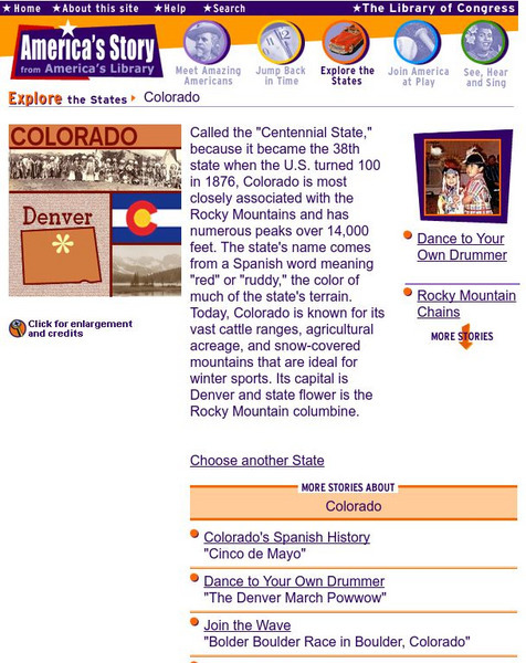 Loc: America's Story: Colorado Handout Loc: America's Story: Colorado Handout