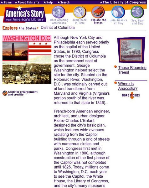 Loc: America's History: District of Columbia Handout Loc: America's History: District of Columbia Handout