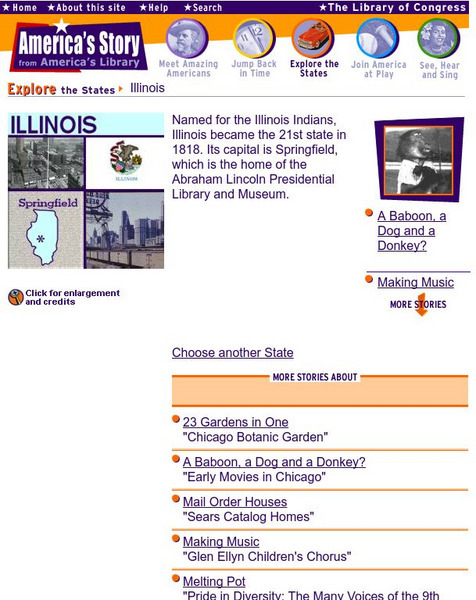 Loc: America's Story: Illinois Handout Loc: America's Story: Illinois Handout