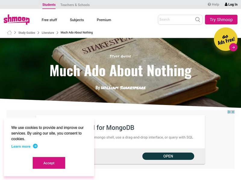 Shmoop: Much Ado About Nothing Activity